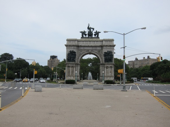The Soldiers' and Sailors' Arch at Grand Army Plaza.