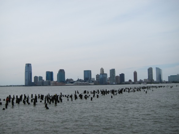 Jersey City across the river.