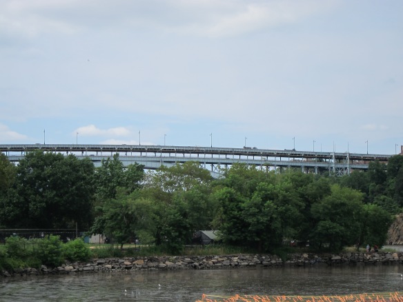 View of the Henry Hudson Bridge from Inwood.